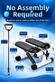 Multi Stepper Home Walking Exercise Machine with Dual Shock Absorbers, Resistance Band and Digital Display - 6