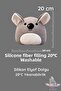 Cute Gray Koala Plush Gift Sleeping Companion Pillow - 20X20 cm - 4