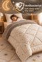 Star |   Star Patterned Wellsoft Double-Sided Single Duvet with Pillowcase |   Bedspread |   Quilt |   Pillowcase |   2 Pieces - 3