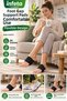 Black Flexible Foot Arch Support Pad Double Foot Gap Arch Support - 4