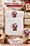 New Year's Gift 100% Cotton Embroidered 2-Piece Bath Towel Set (70X140 cm + 50X90 cm) - 6