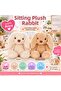 Sitting plush rabbit 25 cm - 5