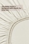 Single Cotton Combed Breathable Fabric Elastic Bed Sheet 1 Piece Pillowcase Gift Cream - 5