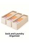 3 Pcs Sock and Laundry Organizer Drawer and Closet Organizer, Shelf Organizer, Foldable - 6