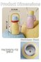 Diller 610 ml Premium Glass Lid Dual Use Straw Comfortable Drinking Handle Strap Stainless Steel Thermos Ff9512 - 3