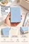 Pocket Size Notebook 10.5 X 7.5 cm Lined Mini Notebook 80 Sheets 80 Gr Blue - 2