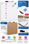 Metal Body Adhesive Reminder Planning Board Writing Board 29X29Cm Pen and Magnets Included Pc466 - 3