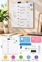 Metal Body Adhesive Reminder Planning Board Writing Board 29X29Cm Pen and Magnets Included Pc466