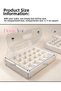 24-Compartment Chocolate Box with Transparent Bag (Empty) White - 4
