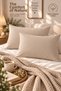 Beige 2-Piece Pillowcase 50X70 100% Organic Cotton