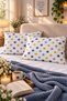 Blue Yellow Star Patterned 2-Piece Pillowcase 50X70 Cotton