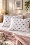 Pink Gray Star Pattern 2-Piece Pillowcase 50X70 Cotton