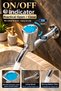 Sink Faucet Long Open-Close Tap On/Off Indicator Single Water Inlet Chrome Finish - 3