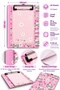 Cat Patterned Secretary's Notepad 15X22 cm – 38 Sheets Lined Notepad - Pink - 3