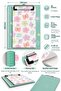 Floral Patterned Secretary's Notepad 15X22 cm – 38 Sheets Lined Notepad - Green - 3