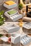 2 Piece Wall Mounted Soap Dish Set – Bathroom Soap Dish with Drainage Drawer - 2