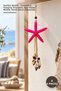 4 Pieces of Starfish Pendulums – Decorative Hanging Ornament, Marine Themed Mobile, Home Decor, Pendulum