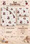 100% Cotton Mother's Side - Park Bed Ladybug Patterned Baby Elastic Sheet Set - 2 Pillowcases 60X120 / 70X120 / 70X110 - 2