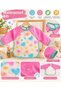 Baby Food Bib 0-3 Years Old Liquid-Proof Pink Patterned - 2