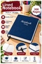 Hardcover Lined Notebook 300 Sheets 20X28Cm 1 Piece Multi-Leaf Hard Cover Note Account Book School Office Stationery