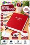 Red Bound Lined Notebook 300 Sheets 20X28Cm 1 Piece Multi-Leaf Hard Cover Note Account Book School Office Bureau