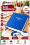 Blue Hardcover Checkered Notebook 300 Sheets 20X28Cm 1 Piece Multi-Leaf Hard Cover Note Account Book School Office Bureau