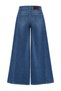 Trendyol Studio Koyu Mavi Az Esnek Yüksek Bel Wide Leg Jeans TWOAW27JE00238 - 5