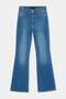 Blue Medium Stretch Back Pocket Detailed Regular Waist Flare Jeans Twoaw27Je00255