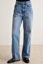Blue Super High Waist Straight Jeans Twoaw27Je00309 - 3