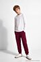 Khaki-Burgundy-Anthracite 3-Piece Elastic Waist Jogger Knitted Boys' School Sweatpants Tkdaw25Ea00000 - 4