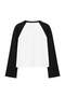 Black Printed Regular Fit Raglan Sleeve Baseball Color Block Cotton Knitted T-Shirt Twoaw27Ts00122 - 3