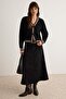 Black Soft Textured Collage Knitwear Cardigan Twoaw27Hi00211 - 2