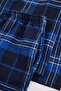 Navy Blue Regular Plaid Medium Thickness Shirted Woven Pajama Set Tmnaw27Pt00039 - 2