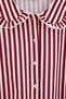 Bordo %100 Pamuklu Çizgili Kadife Kurdeleli Örme Pijama Takımı THMAW27PT00238 - 2