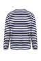 Light Yellow Navy Blue Striped Oversize Slogan Printed Knitted Sweatshirt Twoaw27Ts00114 - 4