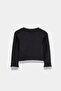 Black Girl's Printed Knitted T-Shirt Tkdaw27Ts00022 - 10