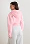 Light Pink Crop Oversize Knitted Cardigan/Sweatshirt Twoaw25Sw00302 - 5
