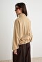 Mink High Collar Chinese Button Detailed Oversize Knitted Sweatshirt Twoaw27Sw00233 - 4