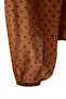 Brown Chiffon Woven Plus Size Blouse - 2