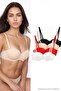 Black-Multicolor 4-Piece Micro Plain Push up Strapless Bra Thmaw27Su00015