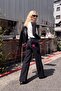 Siyah Aksesuar Detaylı Normal Bel Baggy Jeans TWOAW27JE00252 - 3