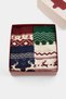 Burgundy-Multicolor 4-Piece Cotton Blend Christmas Themed Jacquard Boxed Knitted Socks Thmaw27Co00051 - 2
