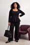 Black Knitted Large Size Bottom - Top Set Tbbaw27Cp00018 - 3