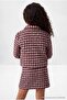 Red Tweed Girls' Knitted Jacket Tkdaw27Ce00010
