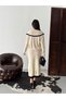 Collared Buttoned Cardigan Skirt Knitwear Two-Piece Set - 4