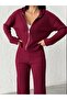 Soft Corduroy Pocket Pants and Zipper Hoodie Set - 4