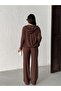 Soft Corduroy Pocket Pants and Zipper Hoodie Set - 5