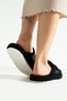 3-Piece Pack Buckle Towel Winter Women's Slippers Dowry Bundle Set - 6