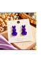 Plush Rabbit Velvet Children's Teen Earrings