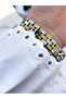 Yellow and Silver Steel Cord Women's Wristwatch Fm88732A-D2 Functions Active Waterproof Gift Boxed - 5